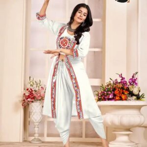 382  RAYON DHOTI WITH KURTI  L