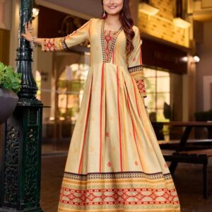 388 RAYON ANARKALI GOWN L