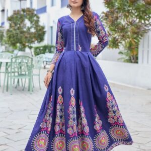 389 RAYON ANARKALI GOWN XL