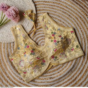 397 EMBROIDERY UNIQUE SILK BLOUSE  R