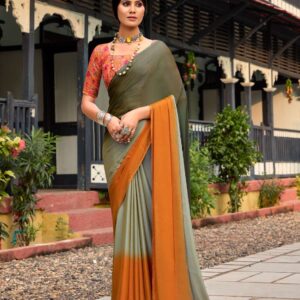 408 CHIFFON SAREE U
