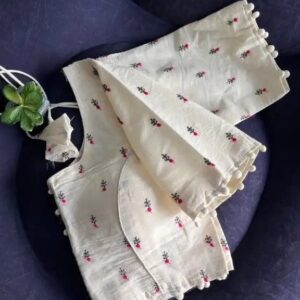 425 PURE KHADI EMBROIDERY BLOUSE R