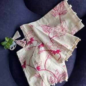 426 PURE KHADI EMBROIDERY BLOUSE R