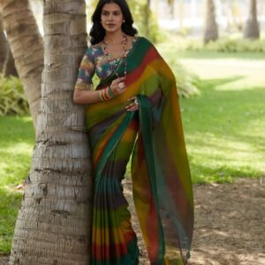437 CHIFFON SAREE U