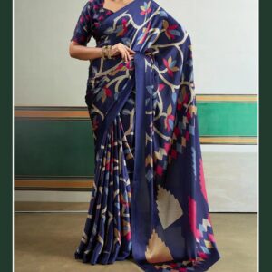 443 AJRAKH PRINT SAREE U