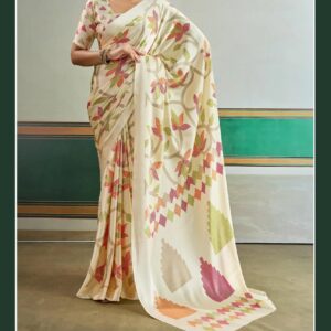 444 AJRAKH PRINT SAREE U