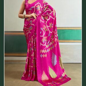 445 AJRAKH PRINT SAREE U