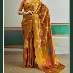 446 AJRAKH PRINT SAREE U