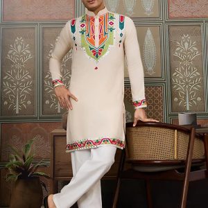 461 Embroidered Festival Wear Kurta L