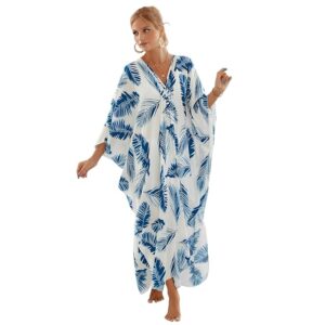 467 Floral Plus Size Kaftan Dress 2XL